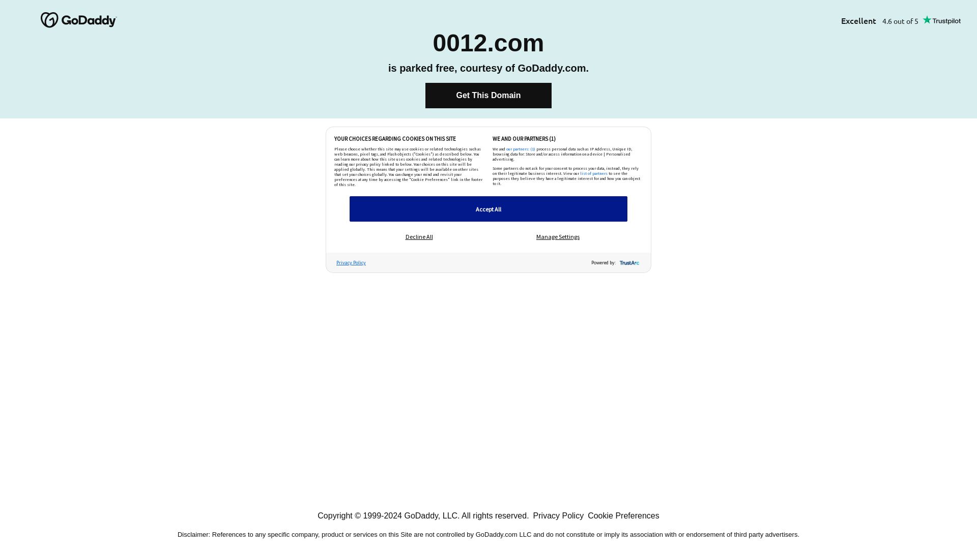 Website status 0012.com is   ONLINE