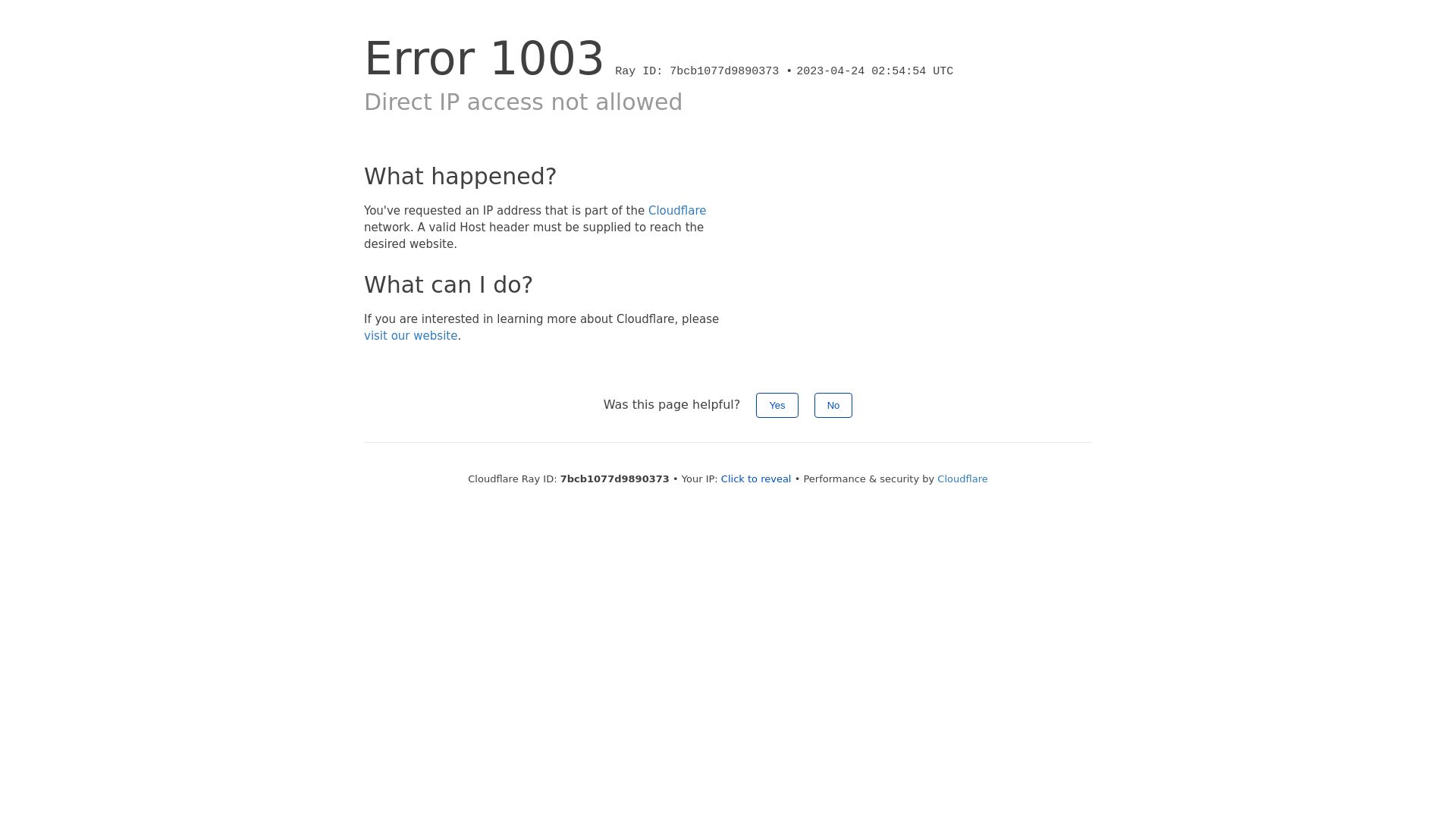 Website status 104.20.173.188 is   ONLINE