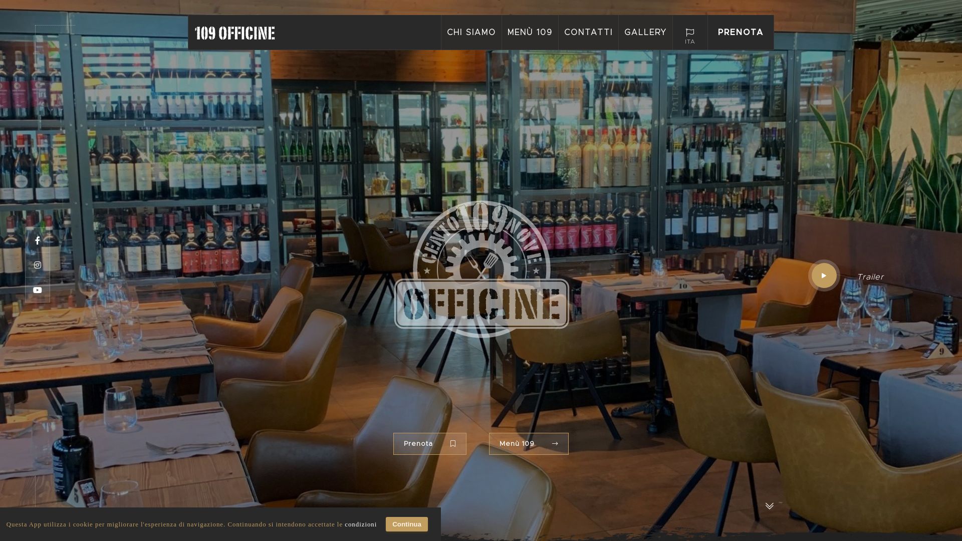 Website status 109officine.it is   ONLINE