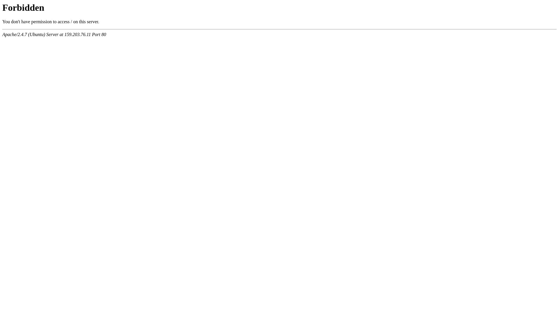Website status 159.203.76.11 is   ONLINE