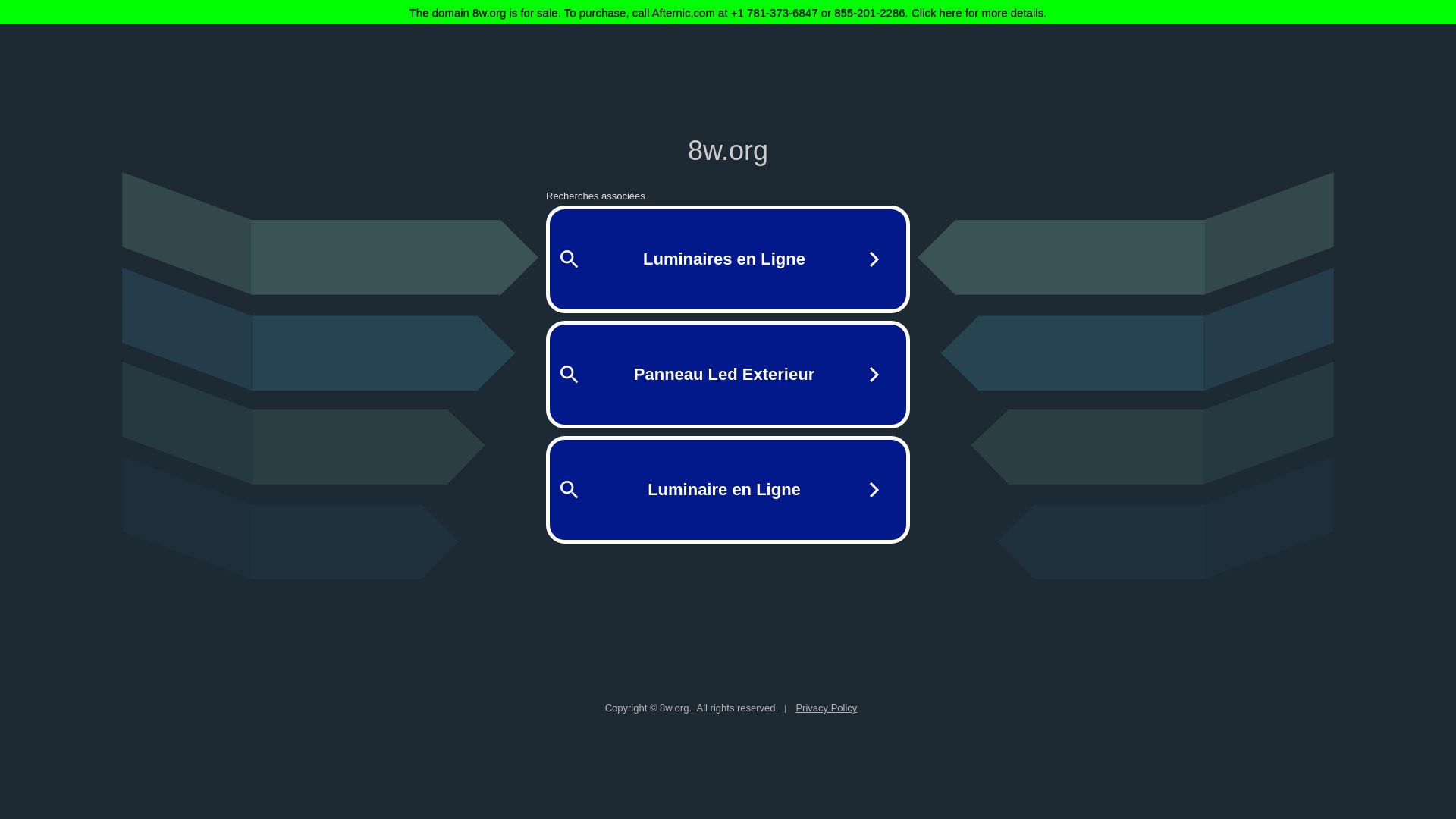 Website status 8w.org is   ONLINE