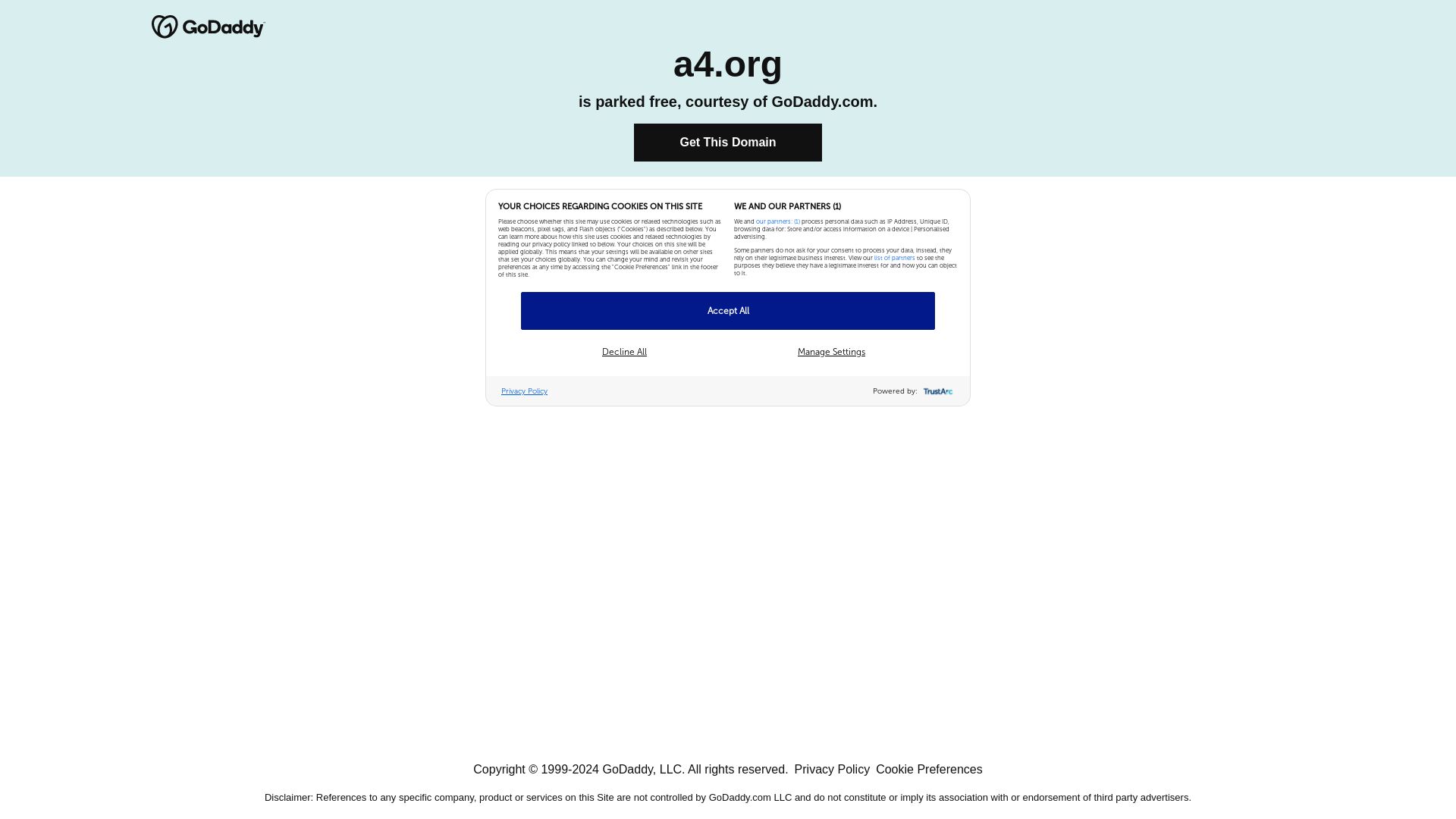 Website status a4.org is   ONLINE