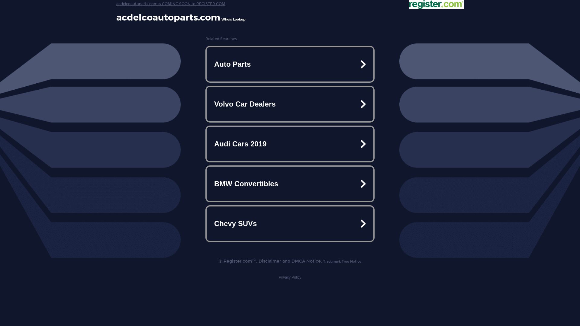 Website status acdelcoautoparts.com is   ONLINE