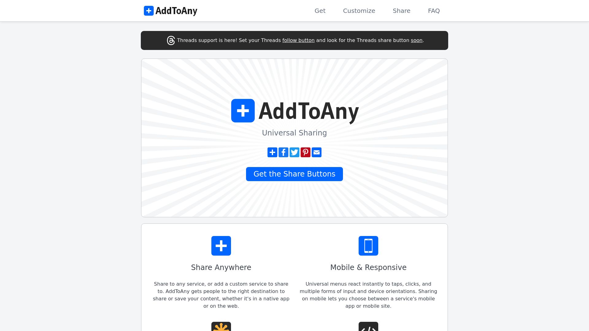 Website status addtoany.com is   ONLINE