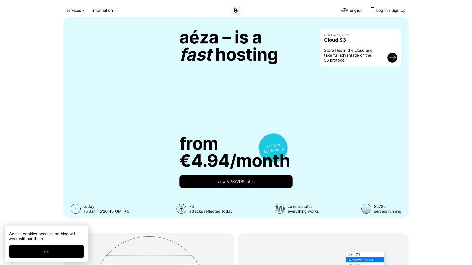 Website status aeza.net is   ONLINE