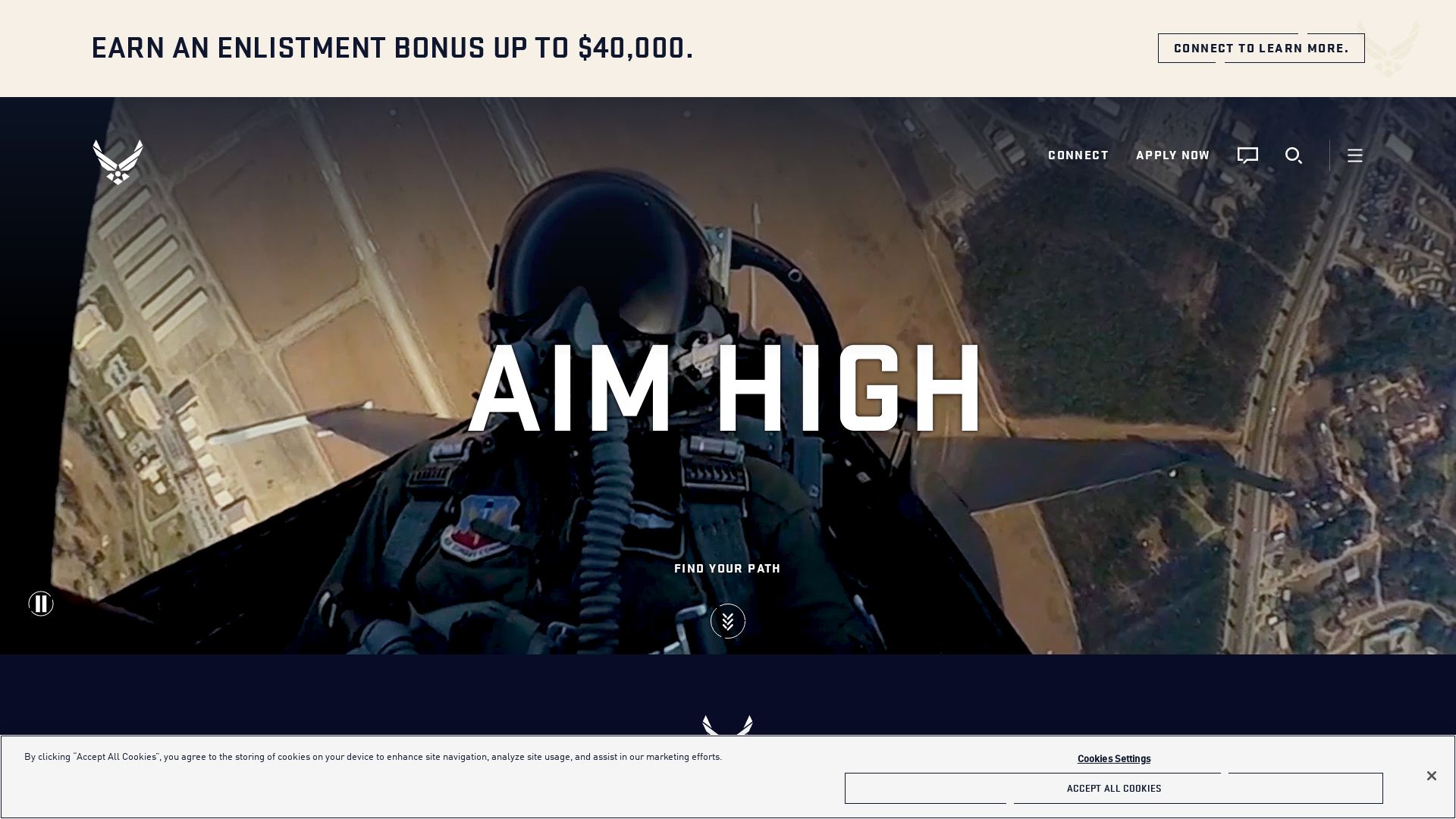 Website status airforce.com is   ONLINE