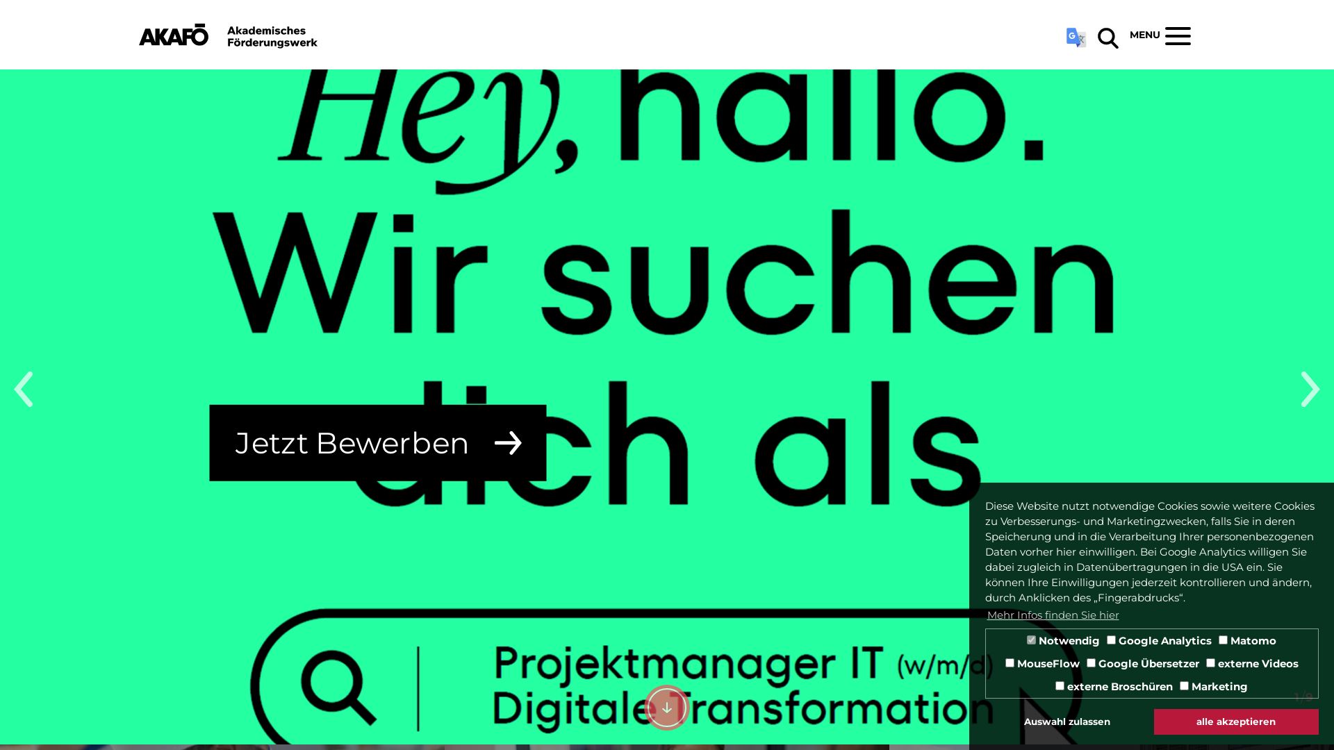 Website status akafoe.de is   ONLINE