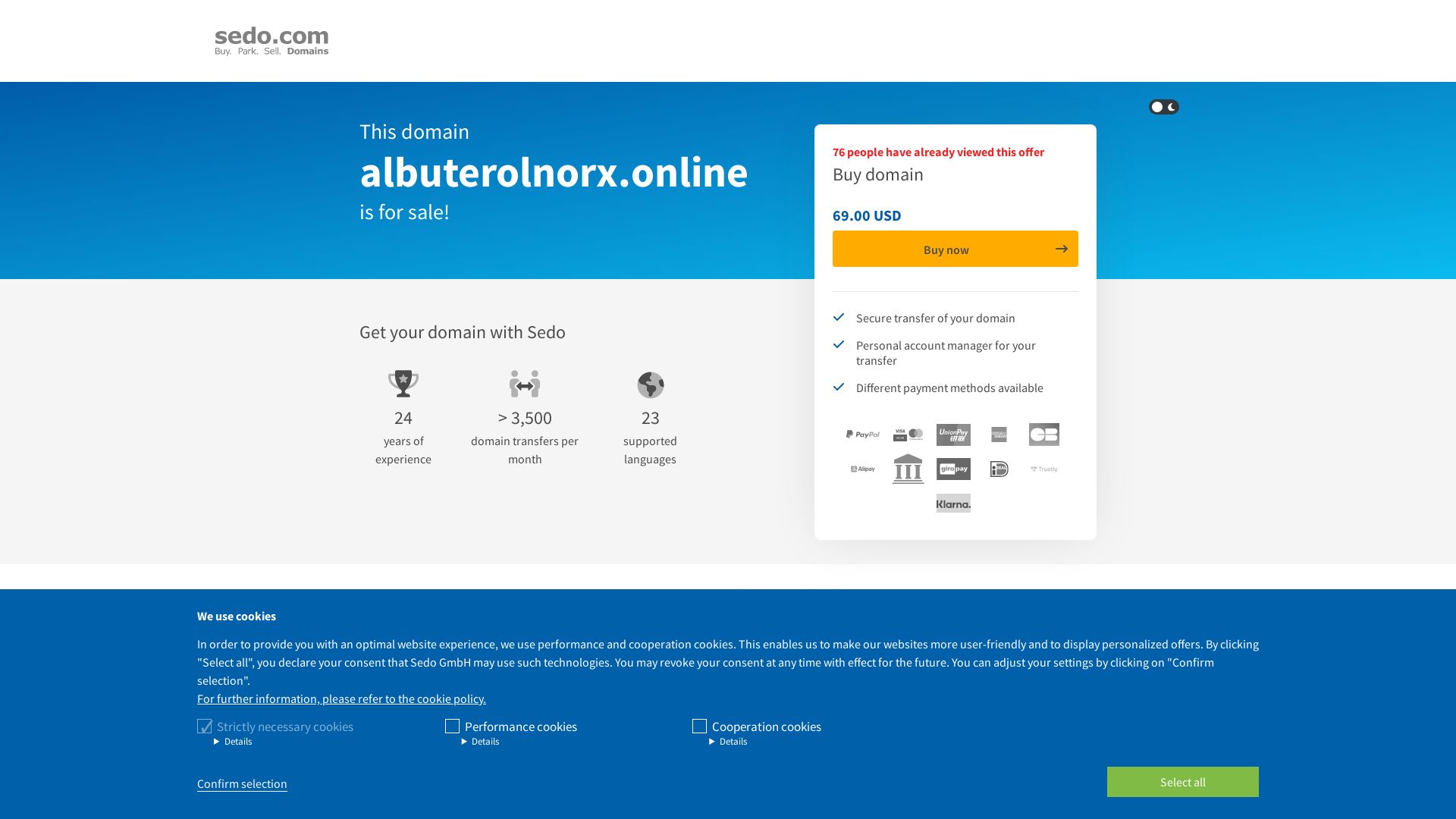 Website status albuterolnorx.online is   ONLINE