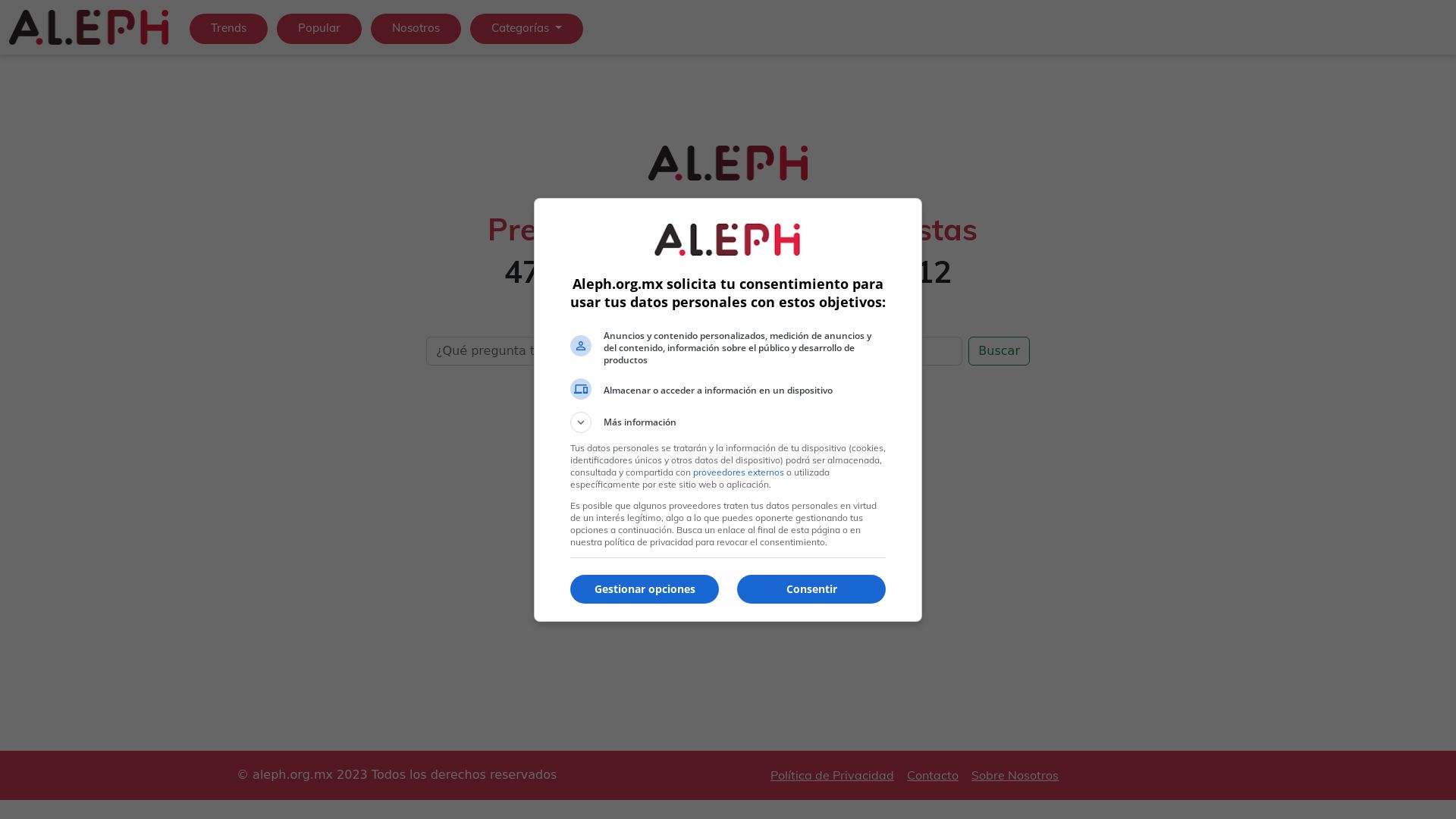 Website status aleph.org.mx is   ONLINE