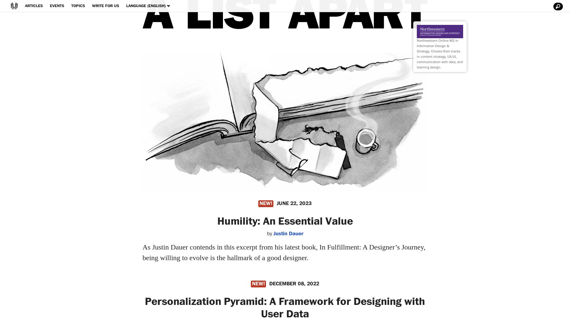Website status alistapart.com is   ONLINE