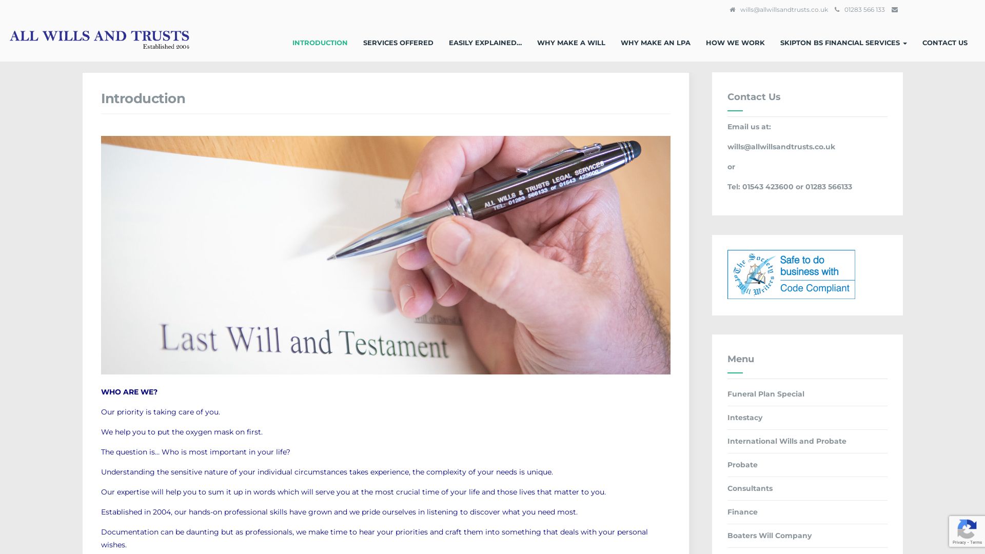 Website status allwillsandtrusts.co.uk is   ONLINE