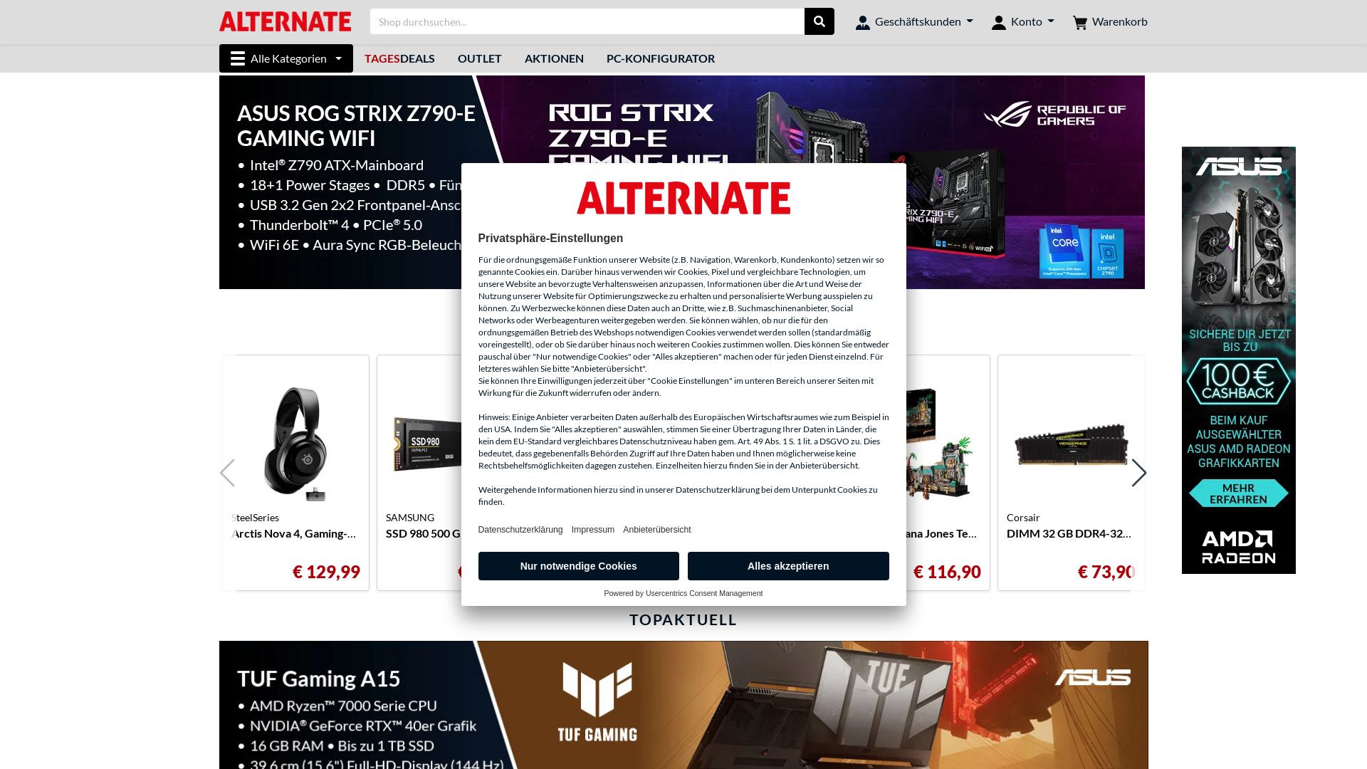 Website status alternate.de is   ONLINE