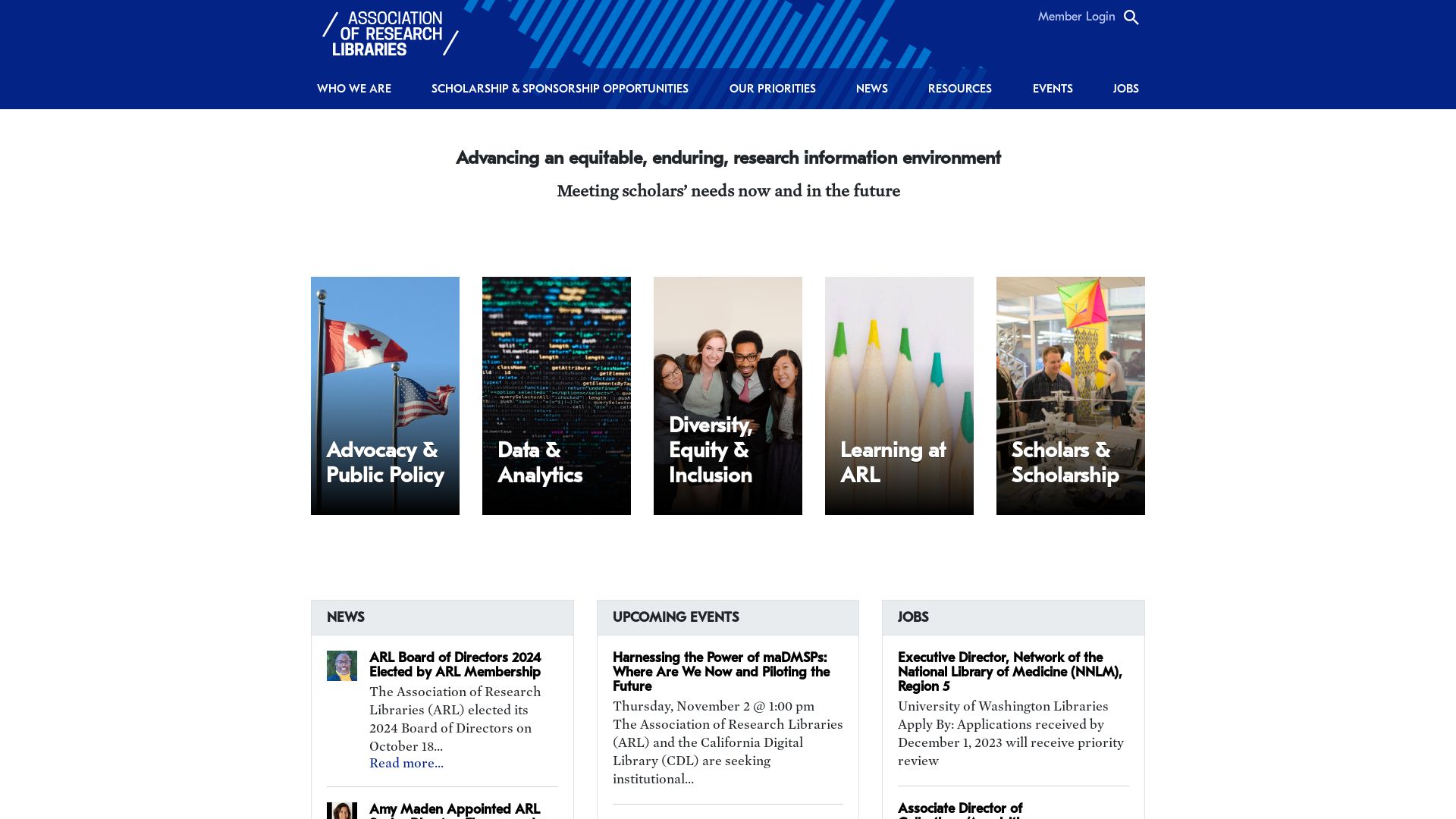Website status arl.org is   ONLINE