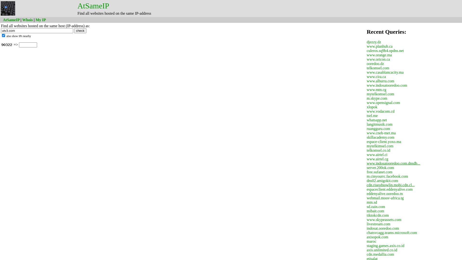 Website status atsameip.intercode.ca is   ONLINE