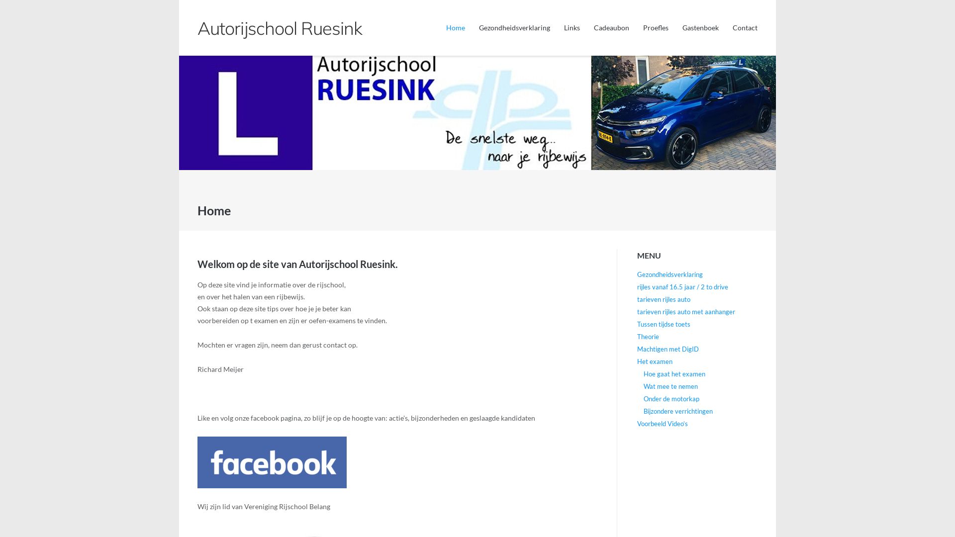 Website status autorijschoolruesink.nl is   ONLINE