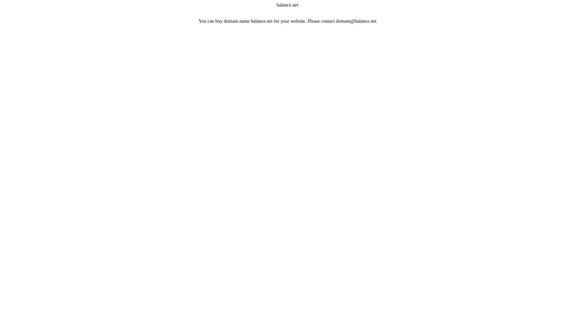 Website status balance.net is   ONLINE