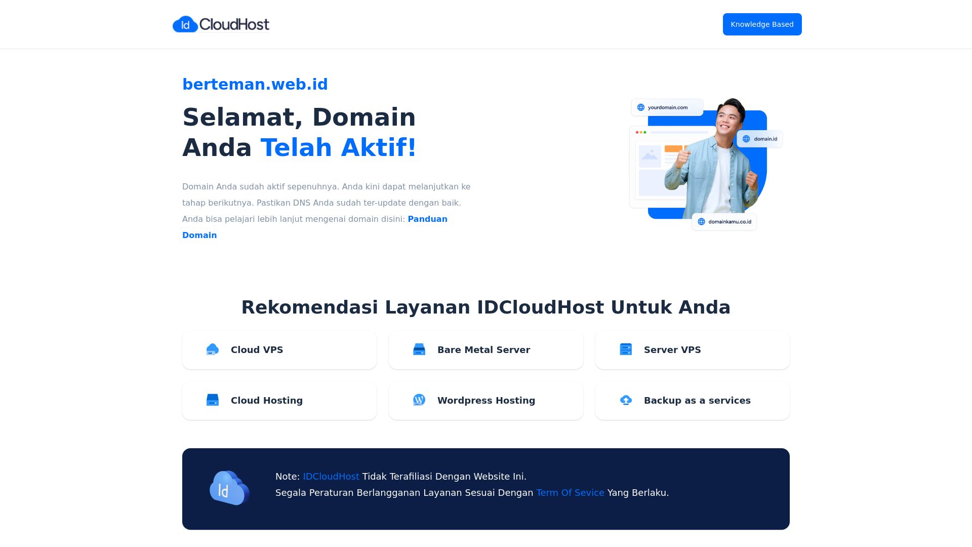 Website status berteman.web.id is   ONLINE