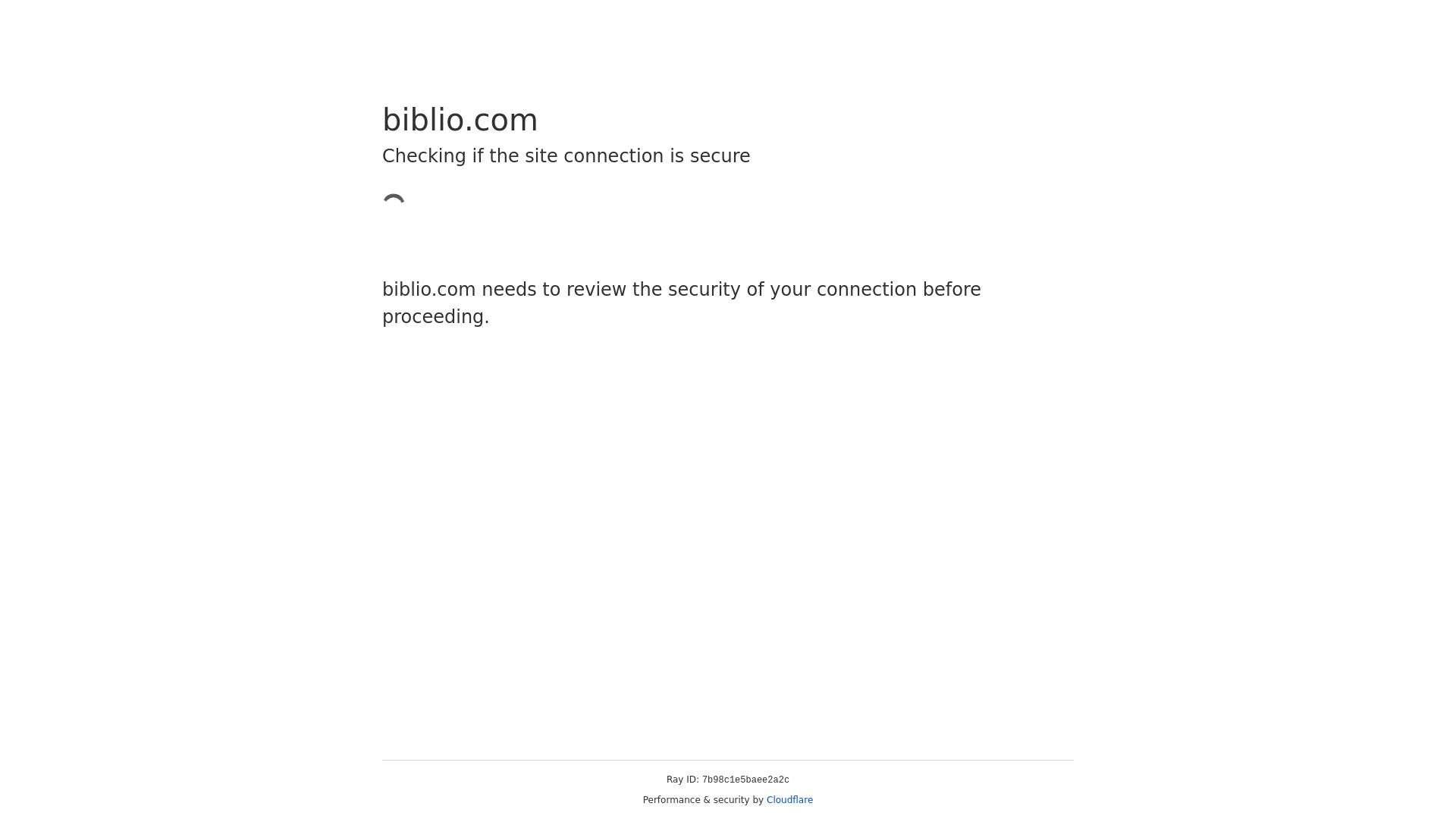 Website status biblio.com is   ONLINE