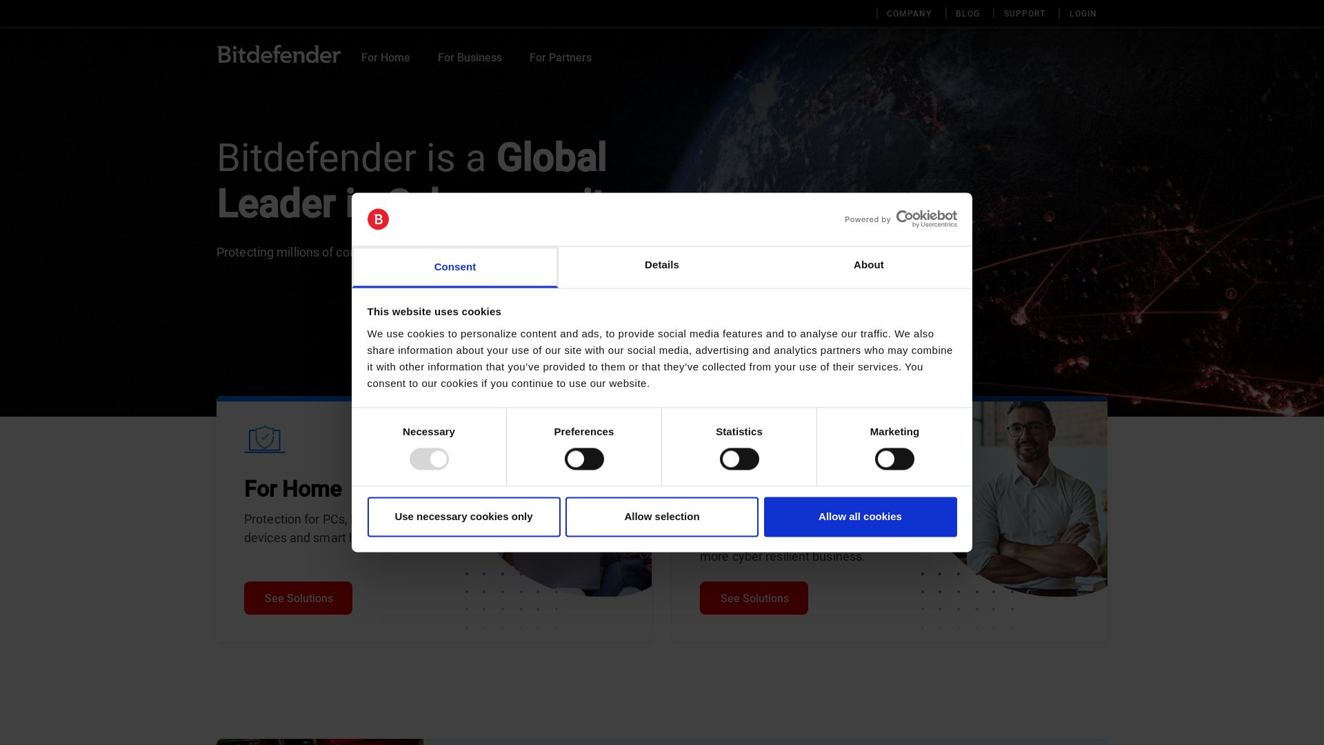 Website status bitdefender.com is   ONLINE