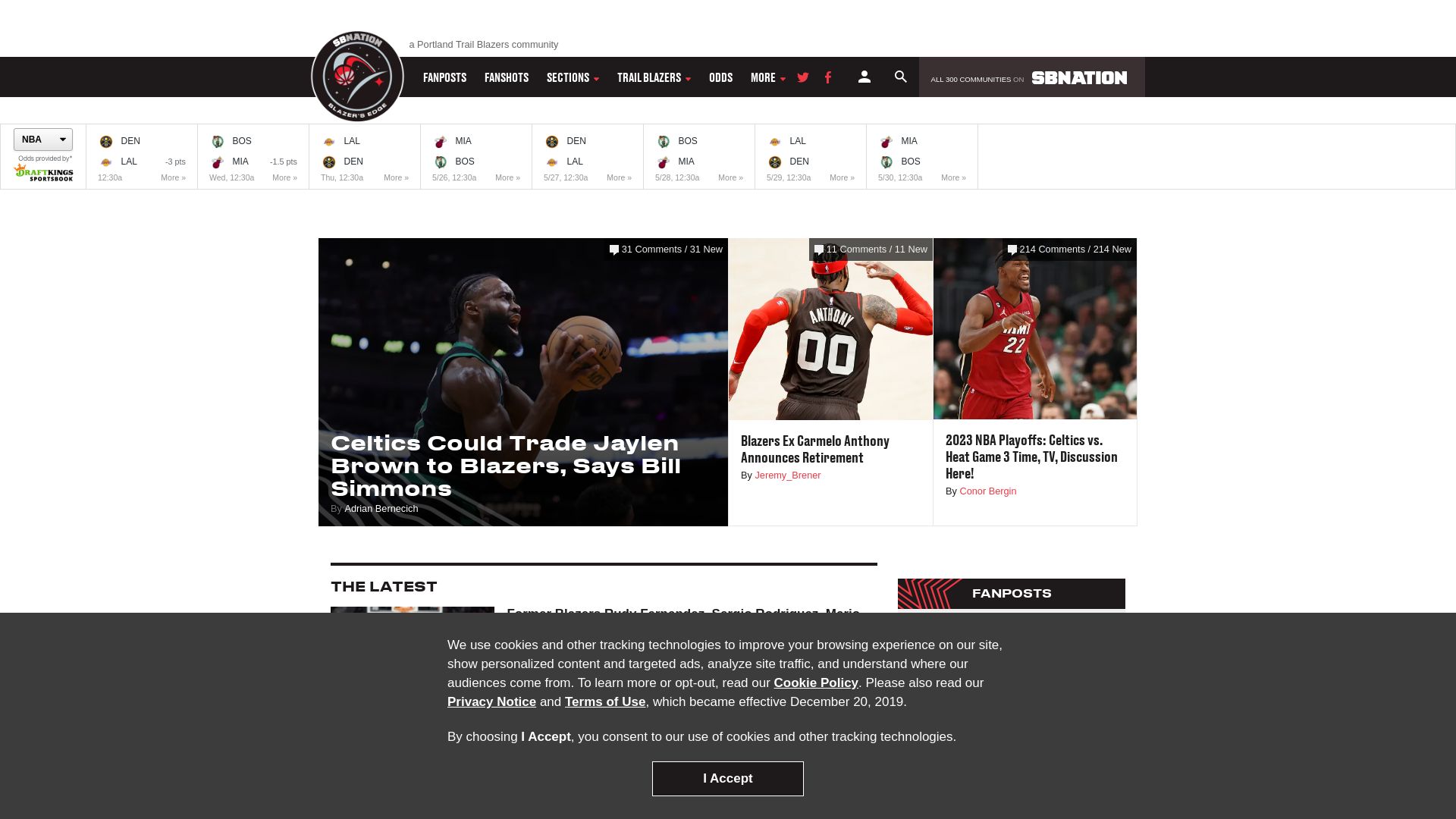 Website status blazersedge.com is   ONLINE