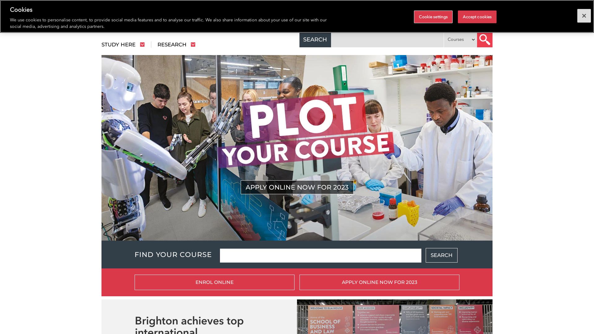 Website status brighton.ac.uk is   ONLINE