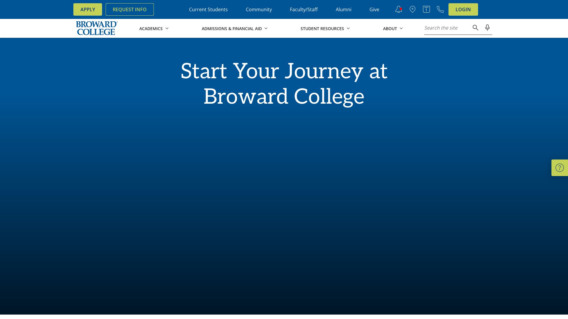 Website status broward.edu is   ONLINE
