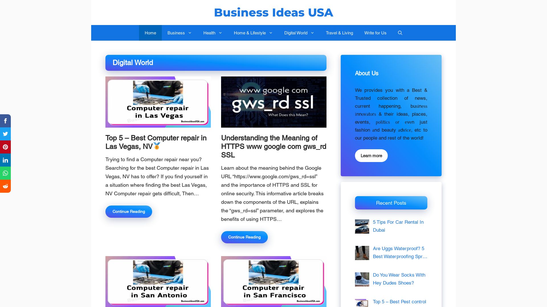 Website status businessideasusa.com is   ONLINE