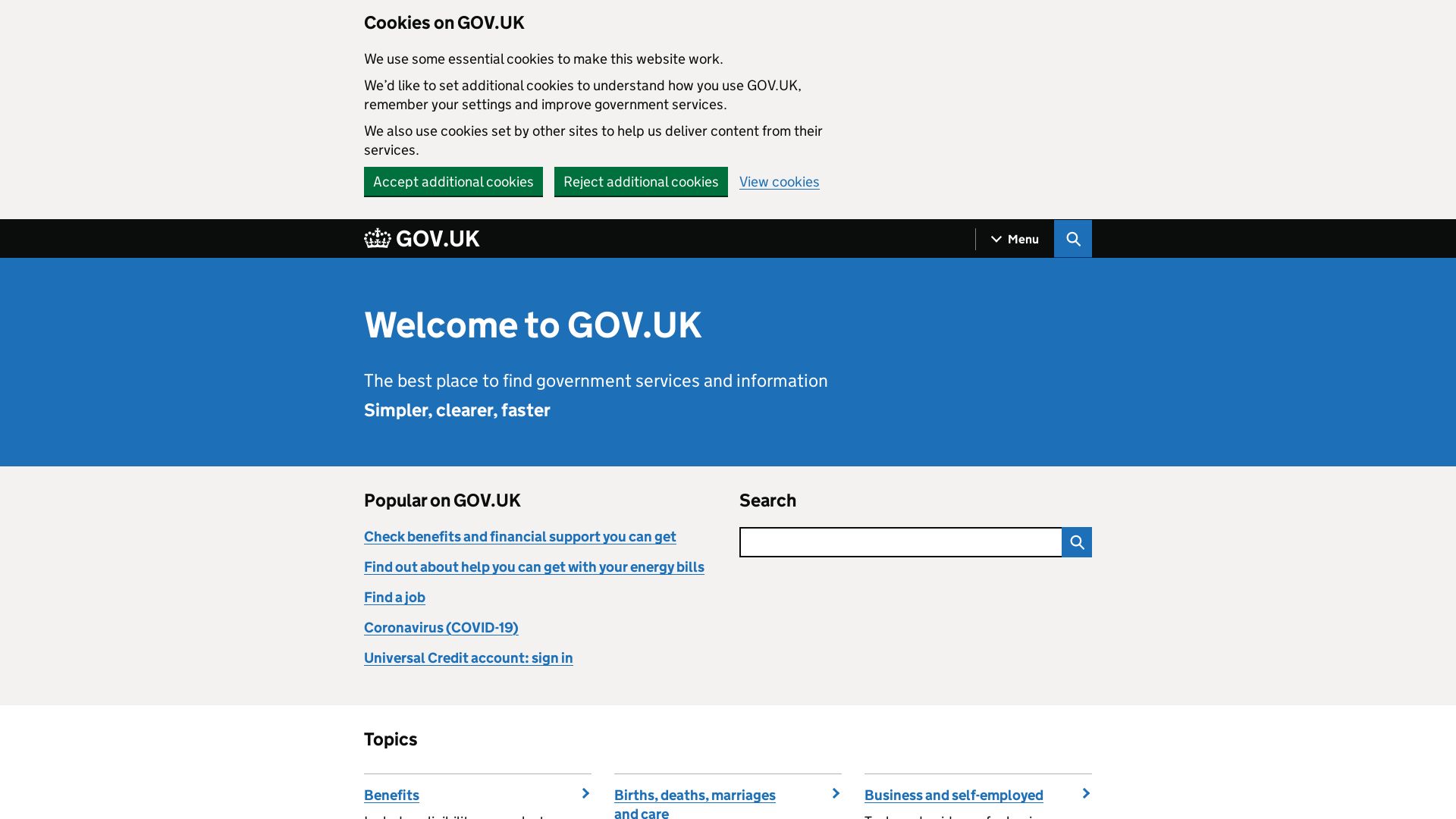 Website status campaign.gov.uk is   ONLINE