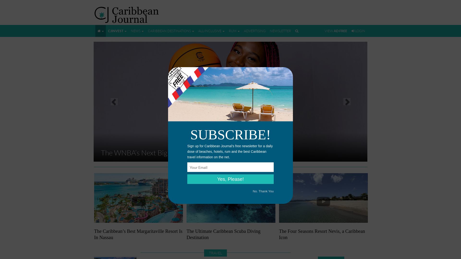 Website status caribjournal.com is   ONLINE