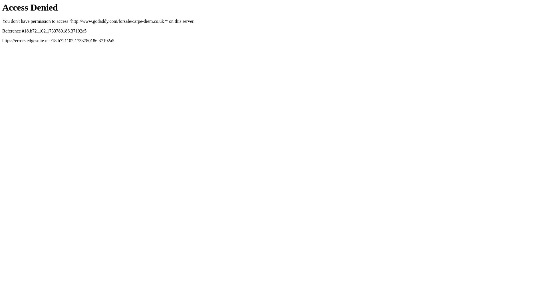 Website status carpe-diem.co.uk is   ONLINE