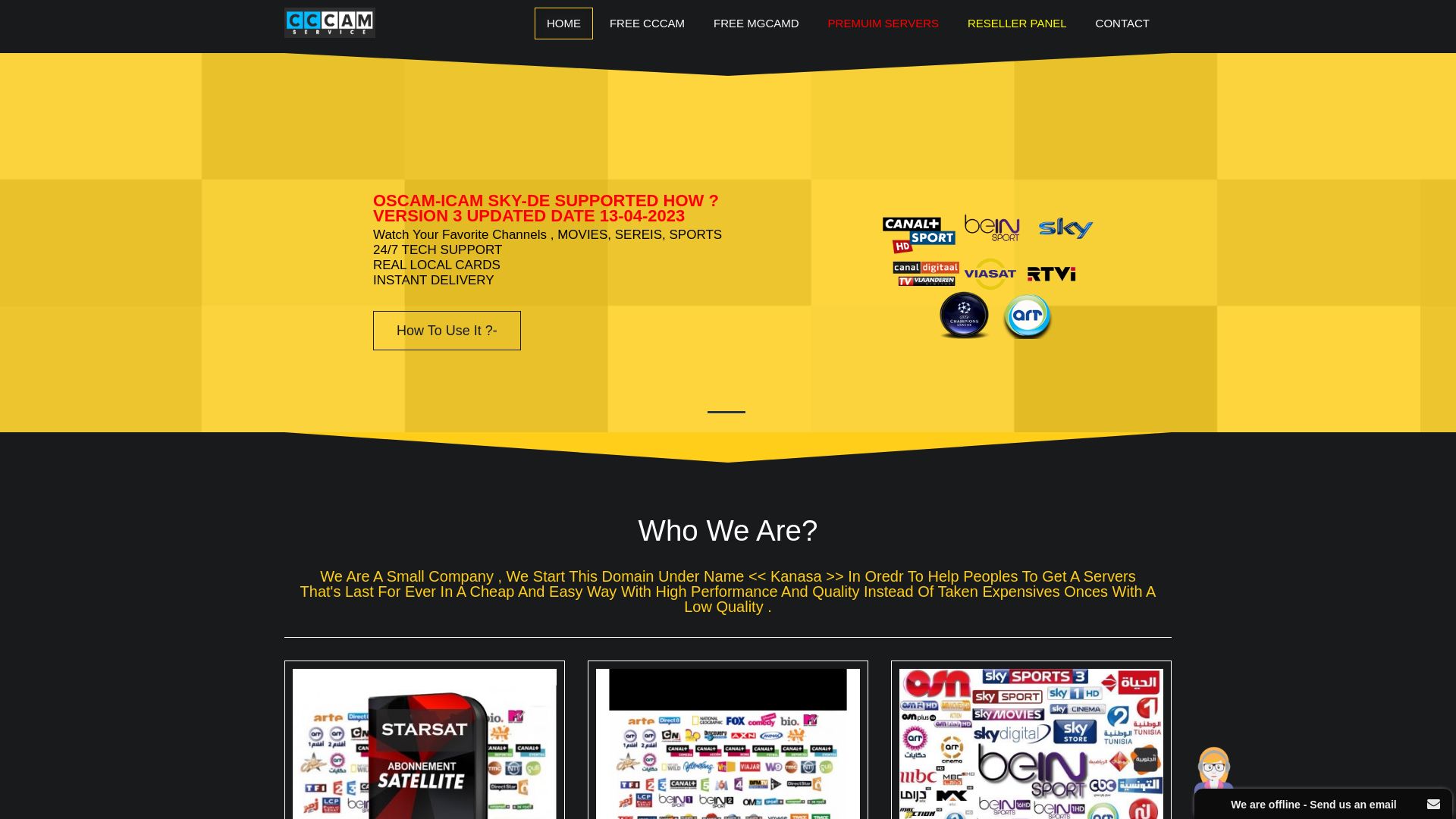 Website status cccamfree-kanasa.com is   ONLINE