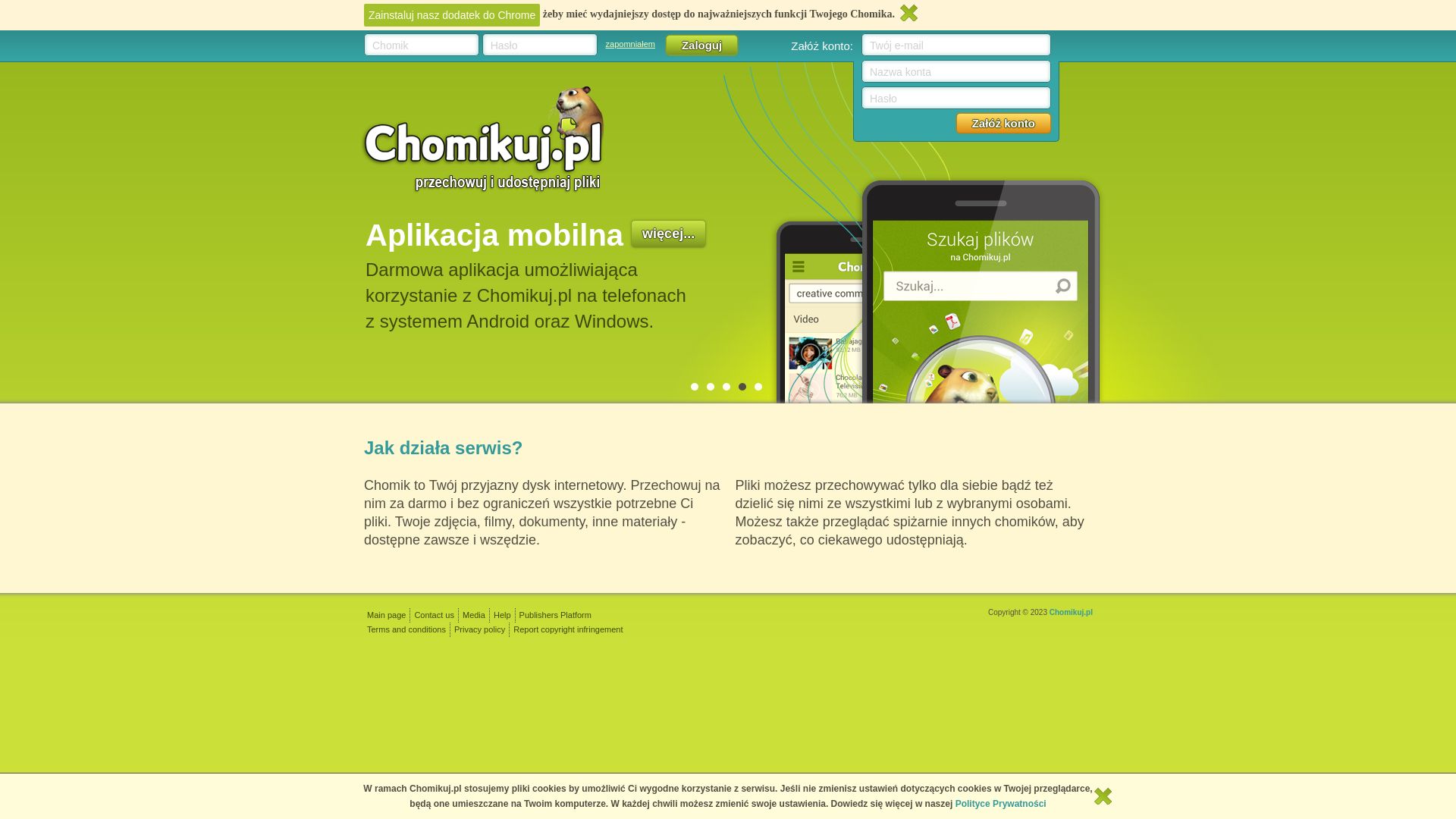 Website status chomikuj.pl is   ONLINE