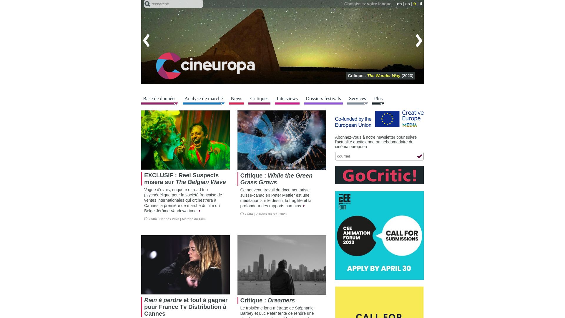 Website status cineuropa.org is   ONLINE