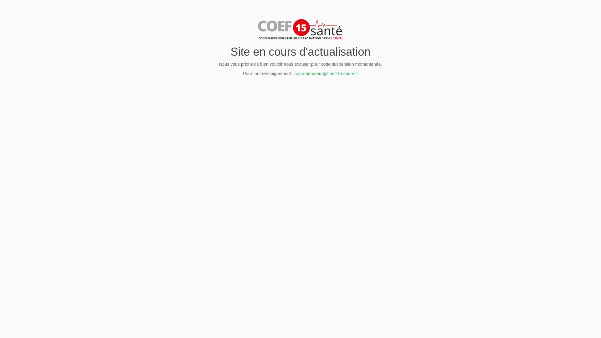 Website status coef-15-sante.fr is   ONLINE