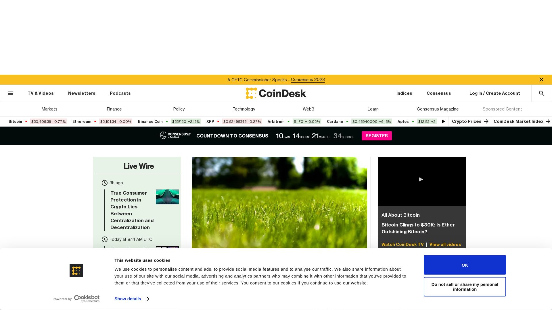 Website status coindesk.com is   ONLINE