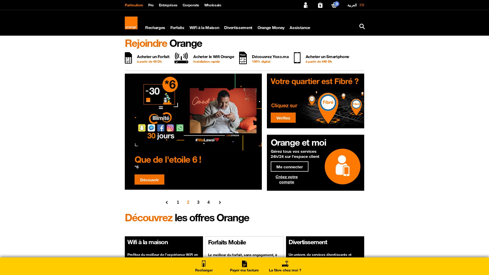 Website status config.orange.ma is   ONLINE