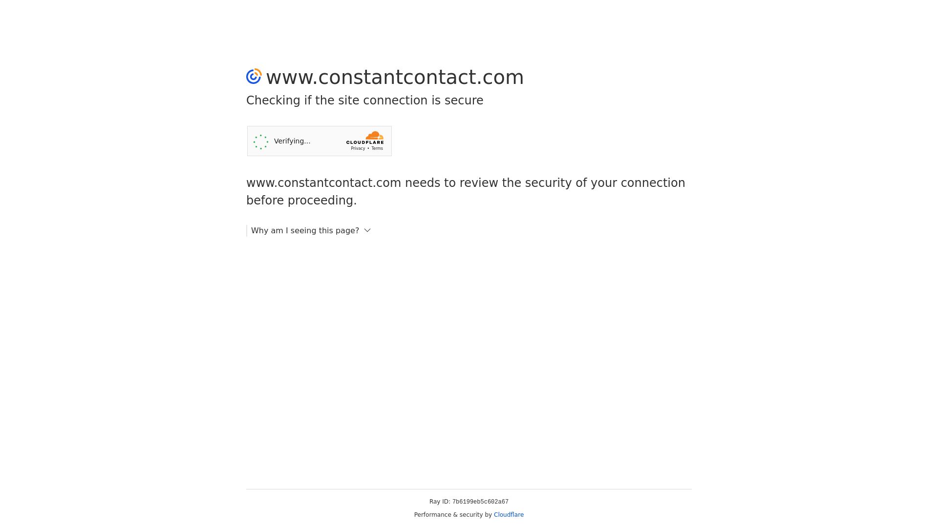 Website status constantcontact.com is   ONLINE