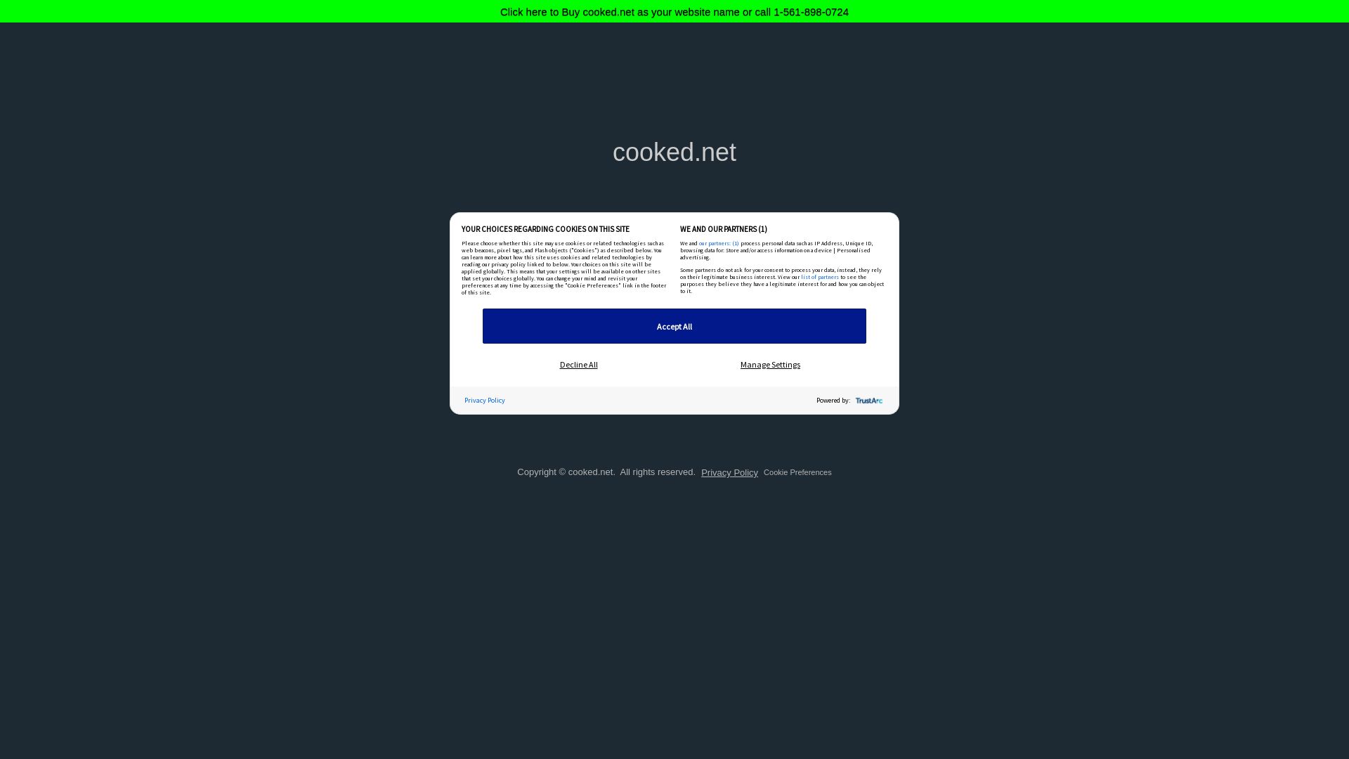 Website status cooked.net is   ONLINE