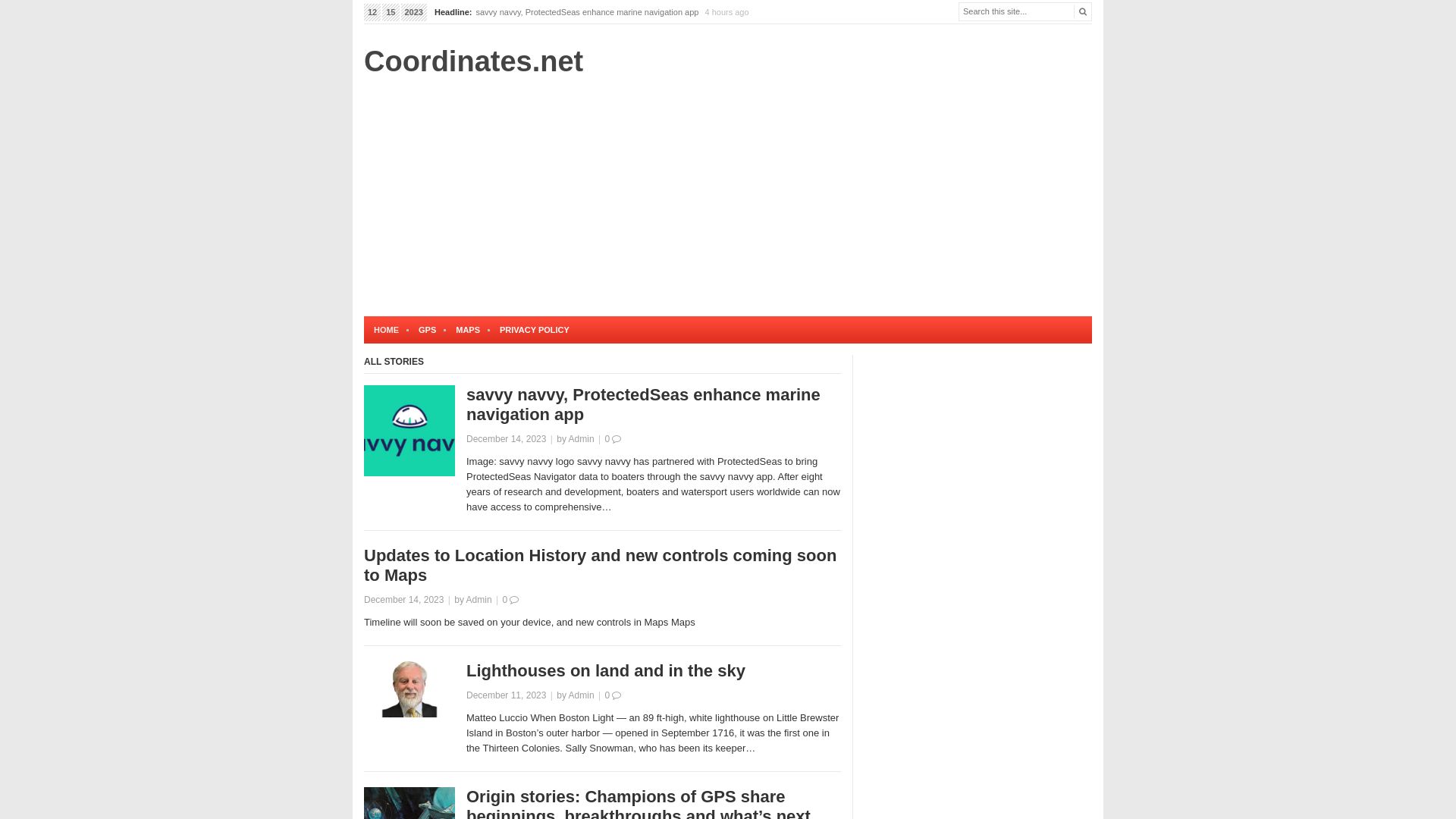 Website status coordinates.net is   ONLINE