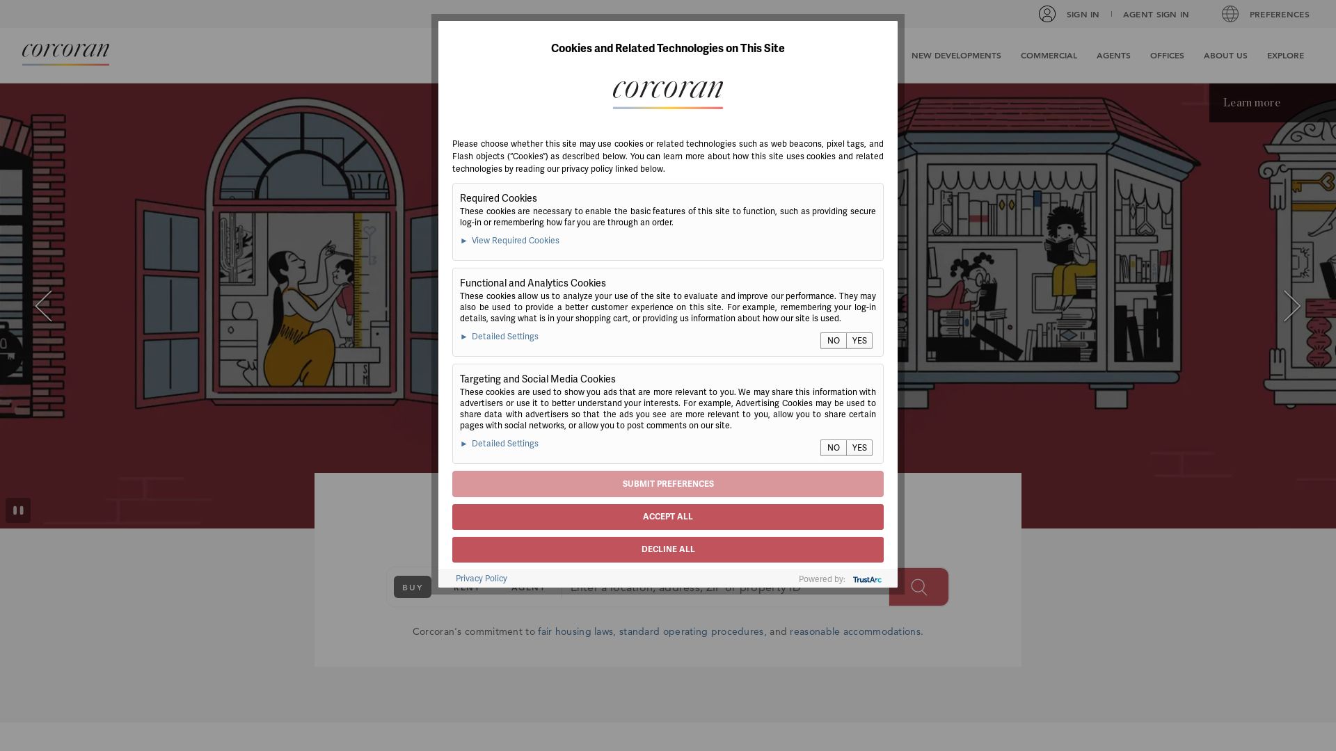Website status corcoran.com is   ONLINE