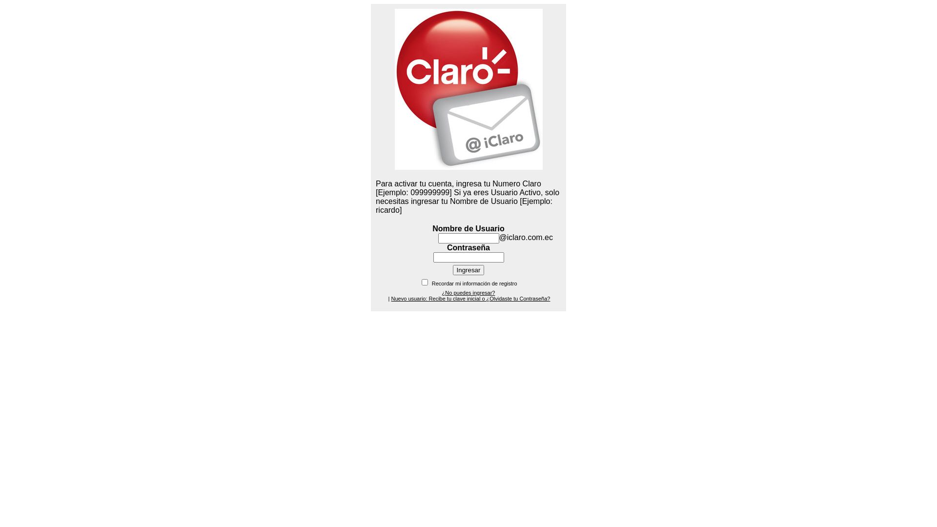 Website status correo.iclaro.com.ec is   ONLINE