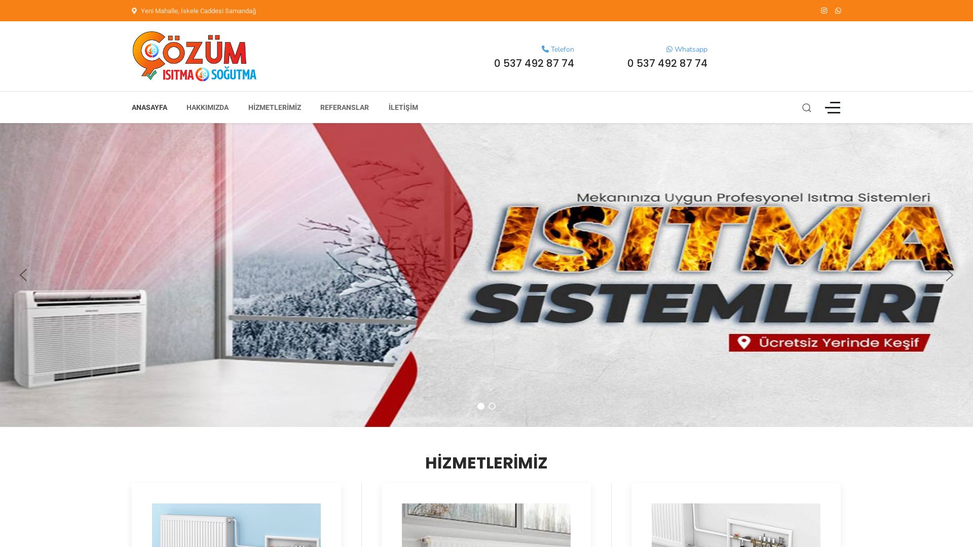 Website status cozumisitmasogutma.com is   ONLINE