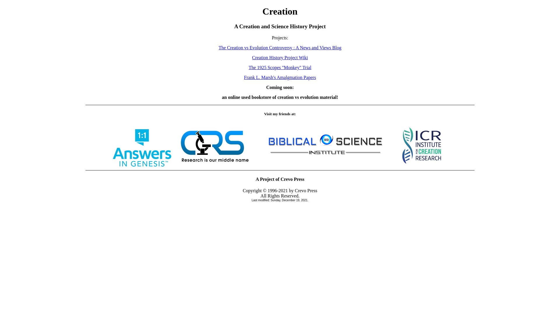 Website status creation.org is   ONLINE