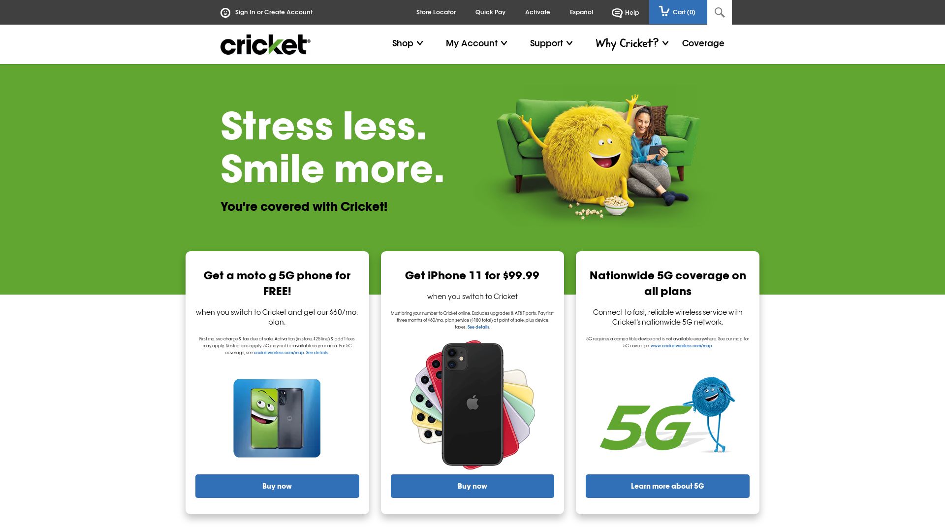 Website status cricketwireless.com is   ONLINE