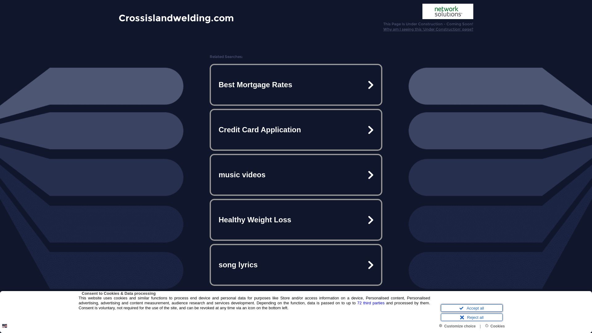 Website status crossislandwelding.com is   ONLINE