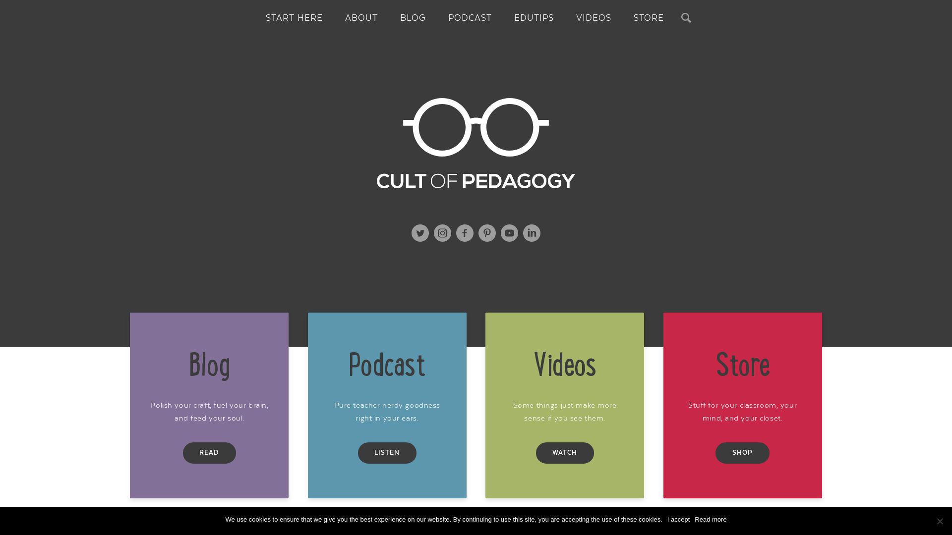 Website status cultofpedagogy.com is   ONLINE