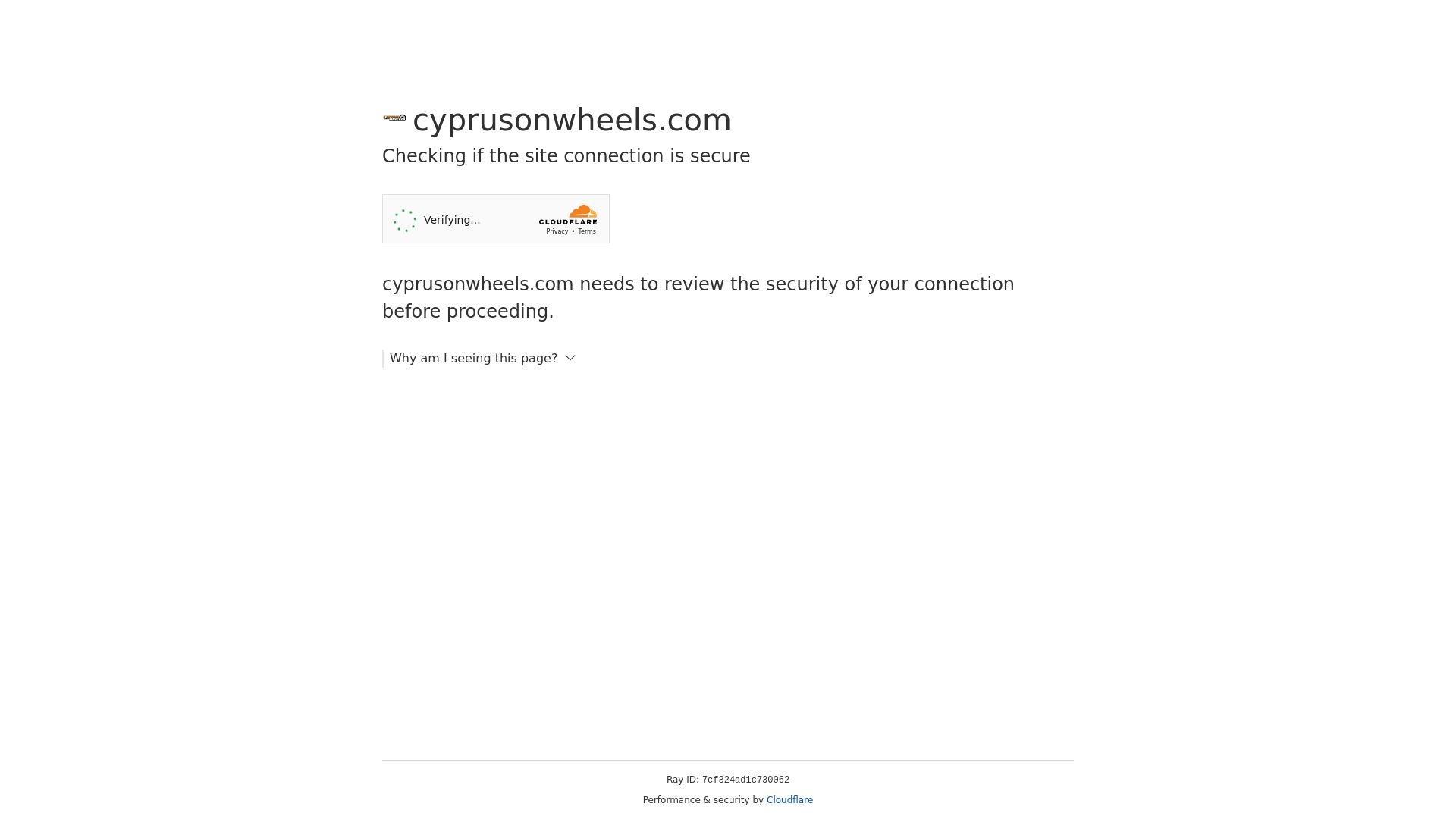 Website status cyprusonwheels.com is   ONLINE