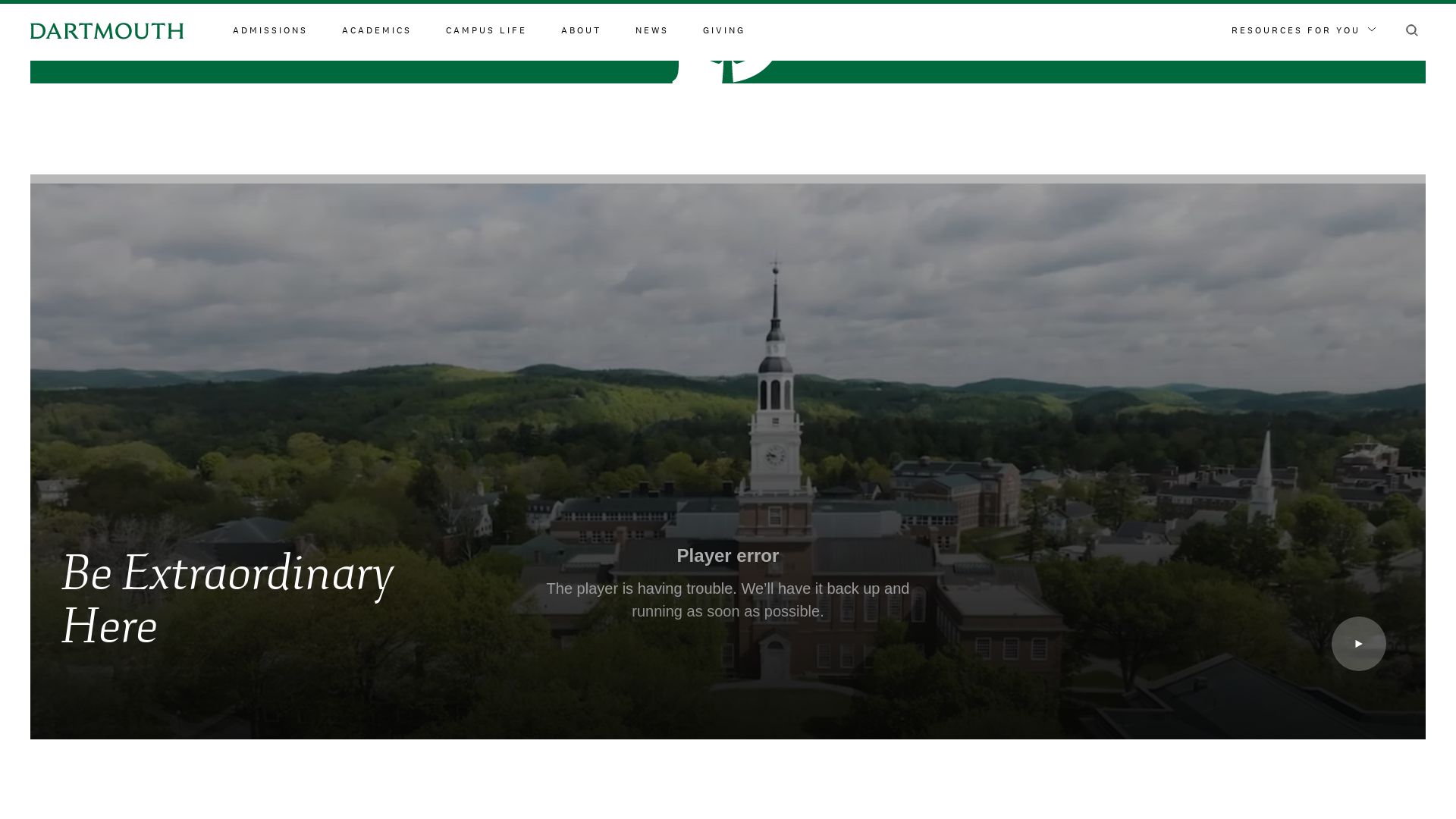 Website status dartmouth.edu is   ONLINE