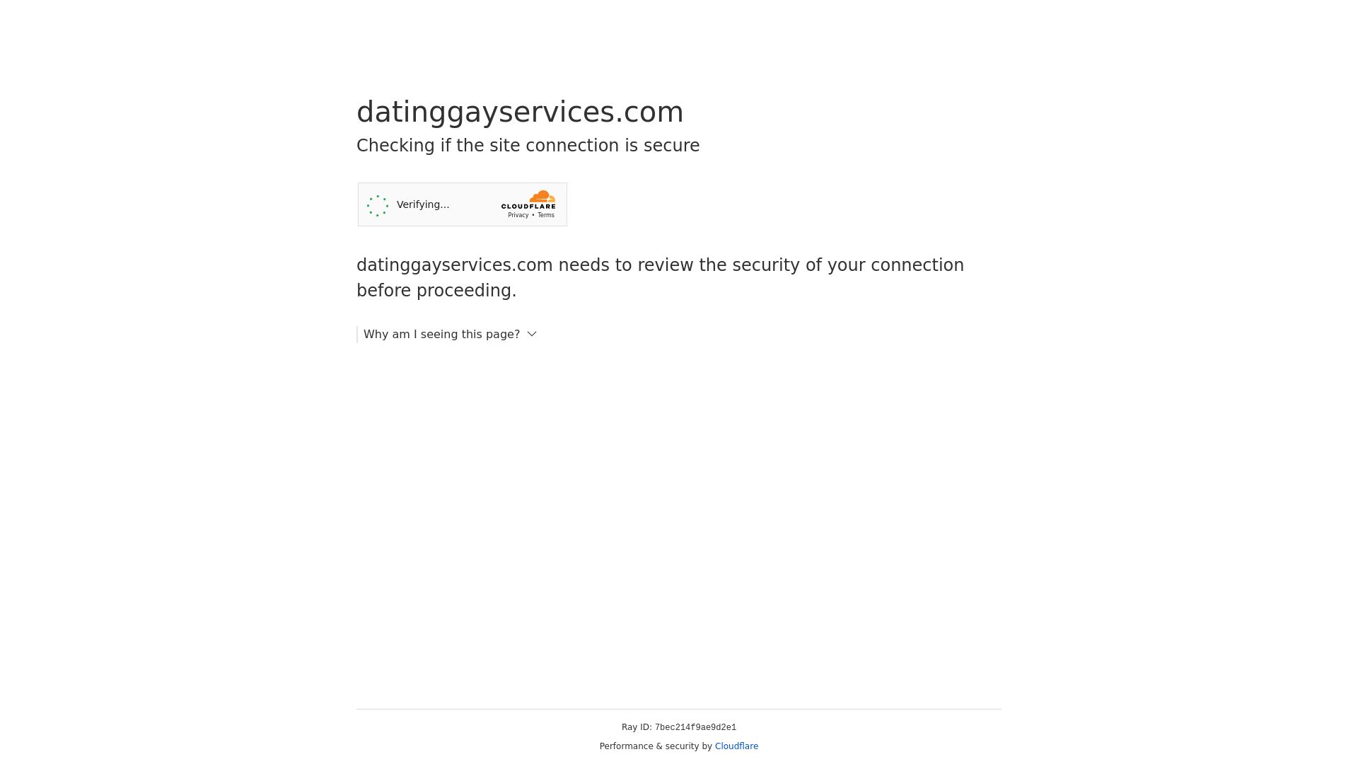 Website status datinggayservices.com is   ONLINE