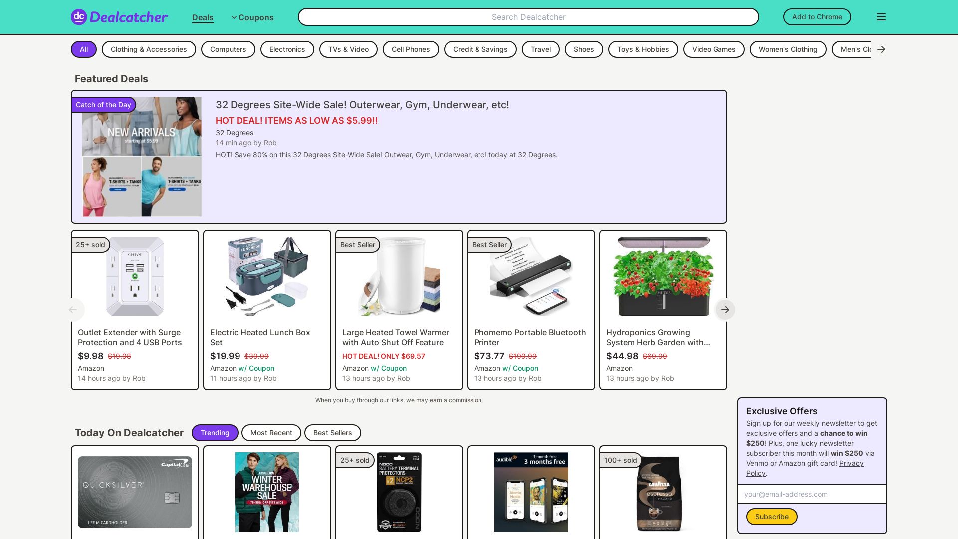 Website status dealcatcher.com is   ONLINE